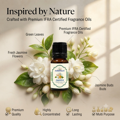 Lavender, Jasmine Fragrance Oil |30 ml|Pack of 2|Used in Diffusers, Candles, Air Fresheners, Soaps AuraTales