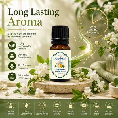 Lavender, Jasmine Fragrance Oil |30 ml|Pack of 2|Used in Diffusers, Candles, Air Fresheners, Soaps AuraTales