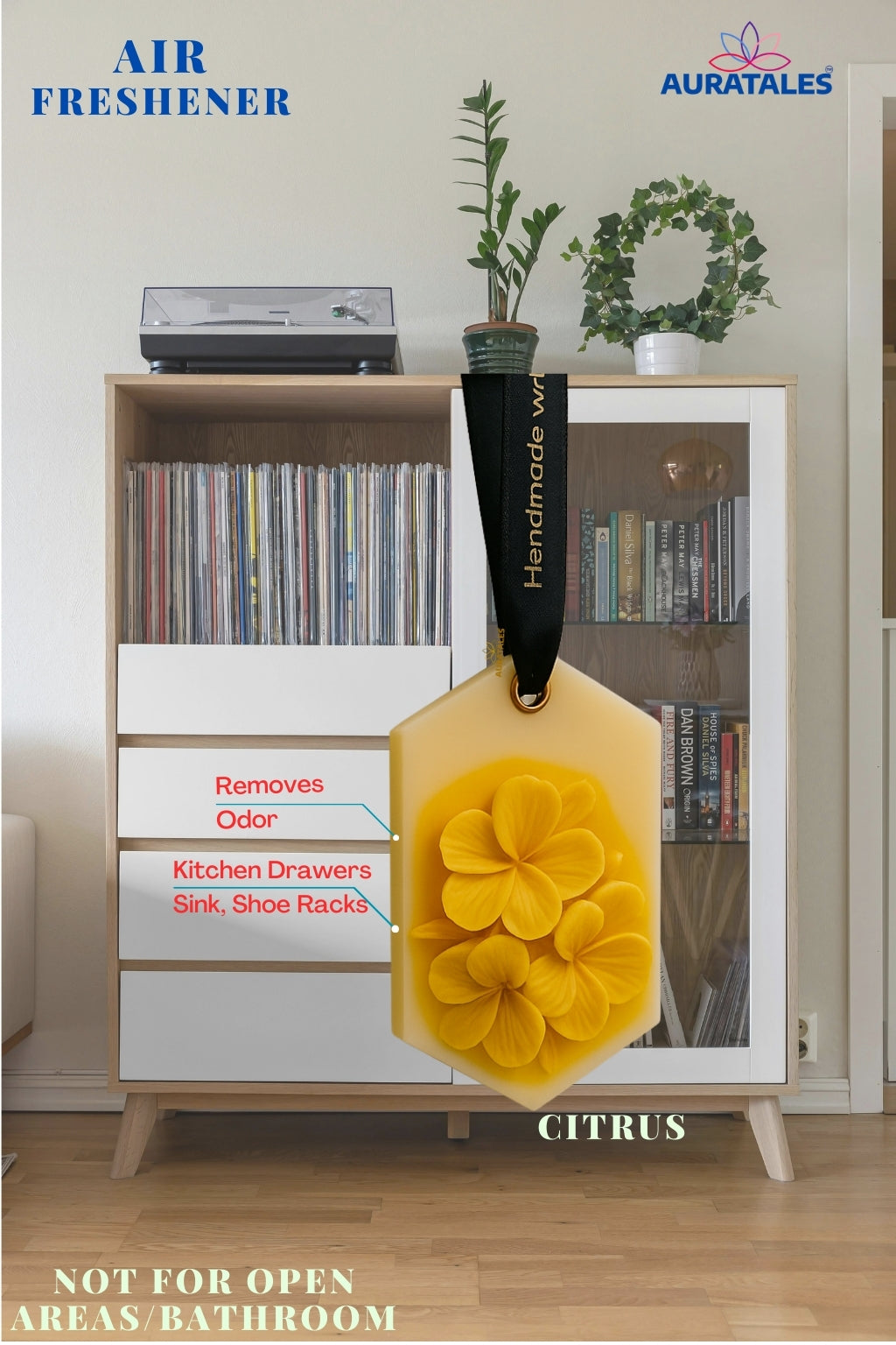 Citrus Air Fresheners Wardrobes/Shoe Rack and small closed spaces  