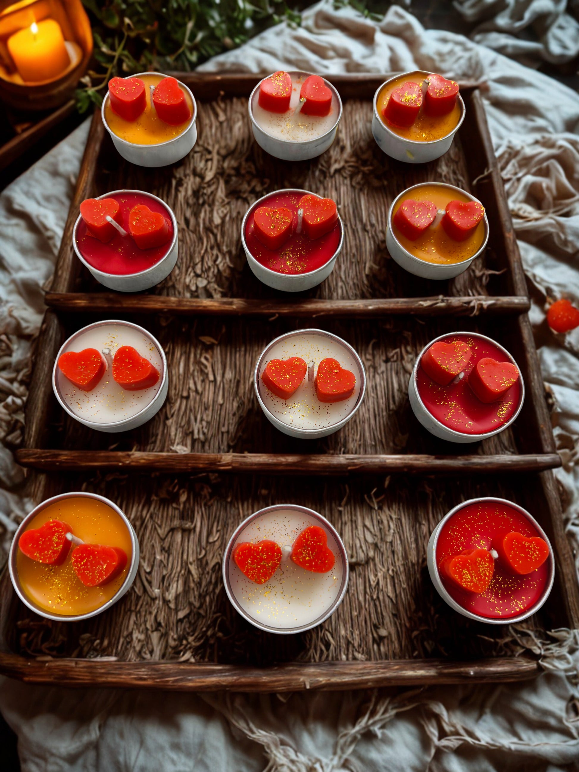 Tea Light Scented Candle | Round Shape For Festivals & Event AuraTales