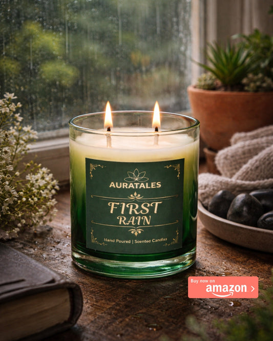 First Rain - Petrichor Scented Candle | First Rain Gilli Mitti Aroma Aura Tales