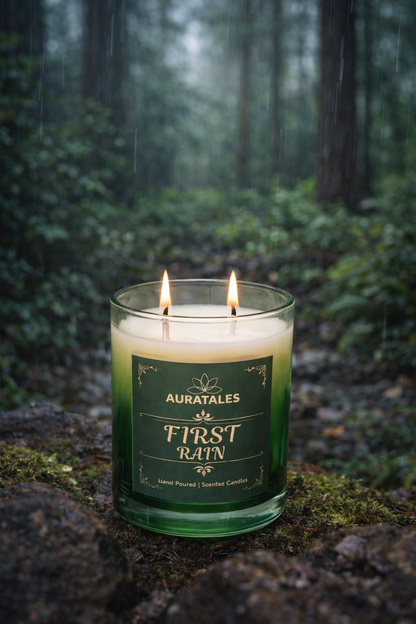 First Rain - Petrichor Scented Candle | First Rain Gilli Mitti Aroma Aura Tales