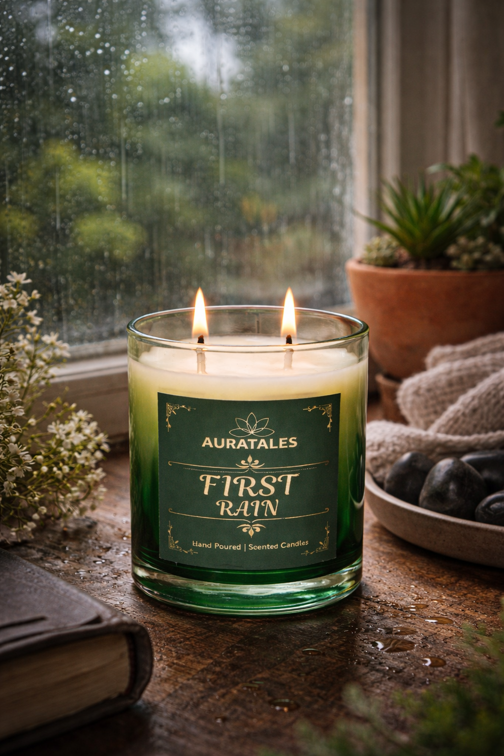 First Rain - Petrichor Scented Candle | First Rain Gilli Mitti Aroma Aura Tales