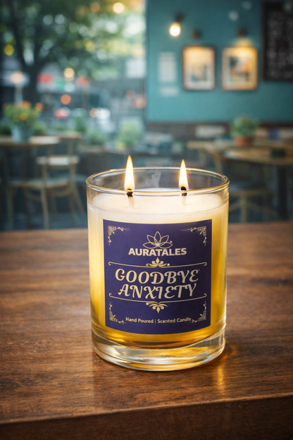Good Bye Anxiety Scented Candle| Anxiety Healing Candle | Calming Aromatherapy Aura Tales