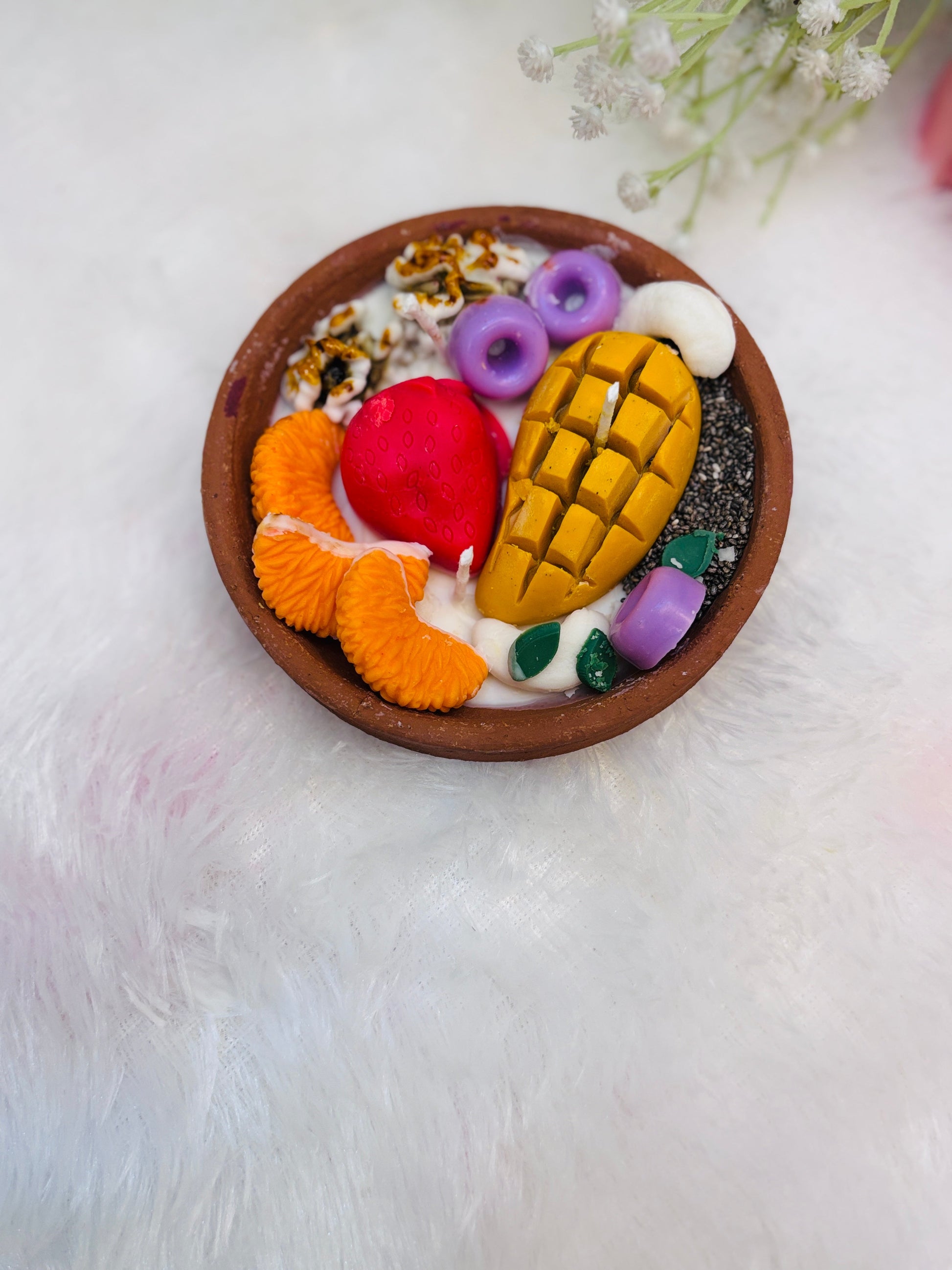 Fruit Bowl Scented Candle | Festive Gifting & Home Decor Aura Tales