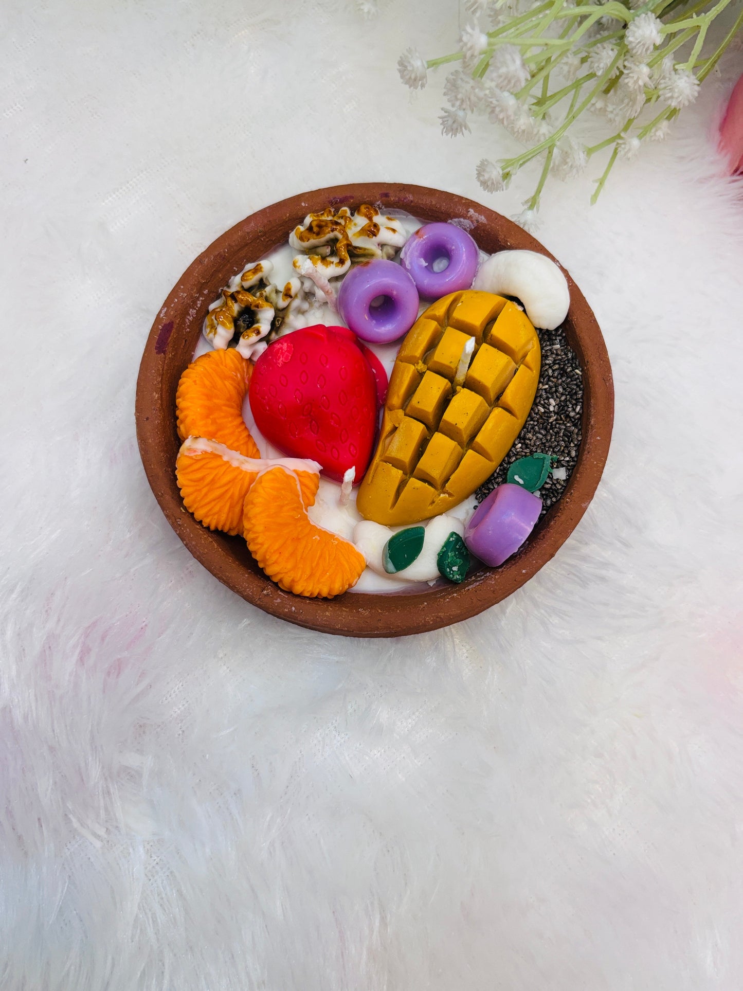 Fruit Bowl Scented Candle | Festive Gifting & Home Decor Aura Tales