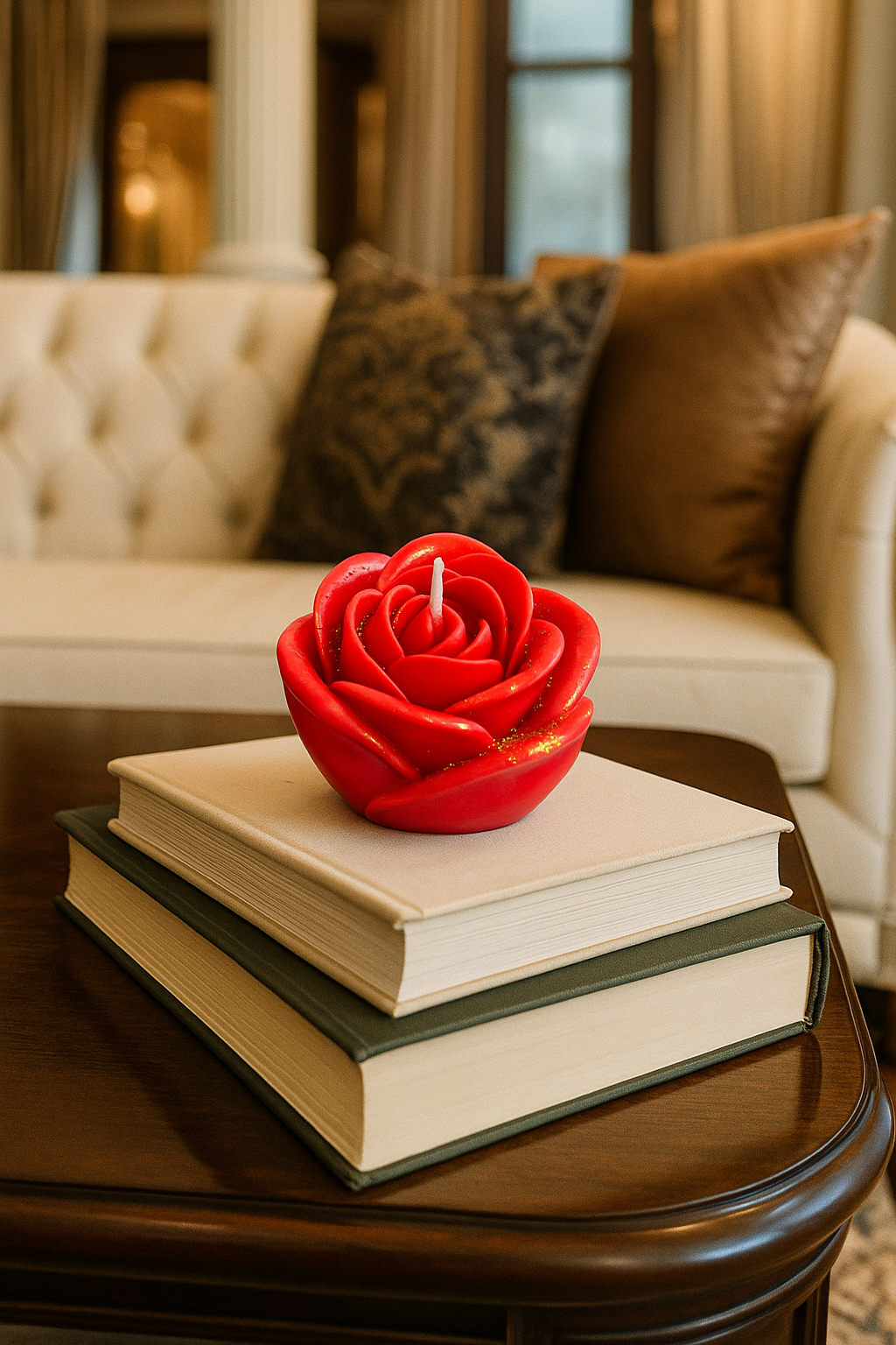 Rose Scented Flower Candle – Festival & Bulk Gifting AuraTales