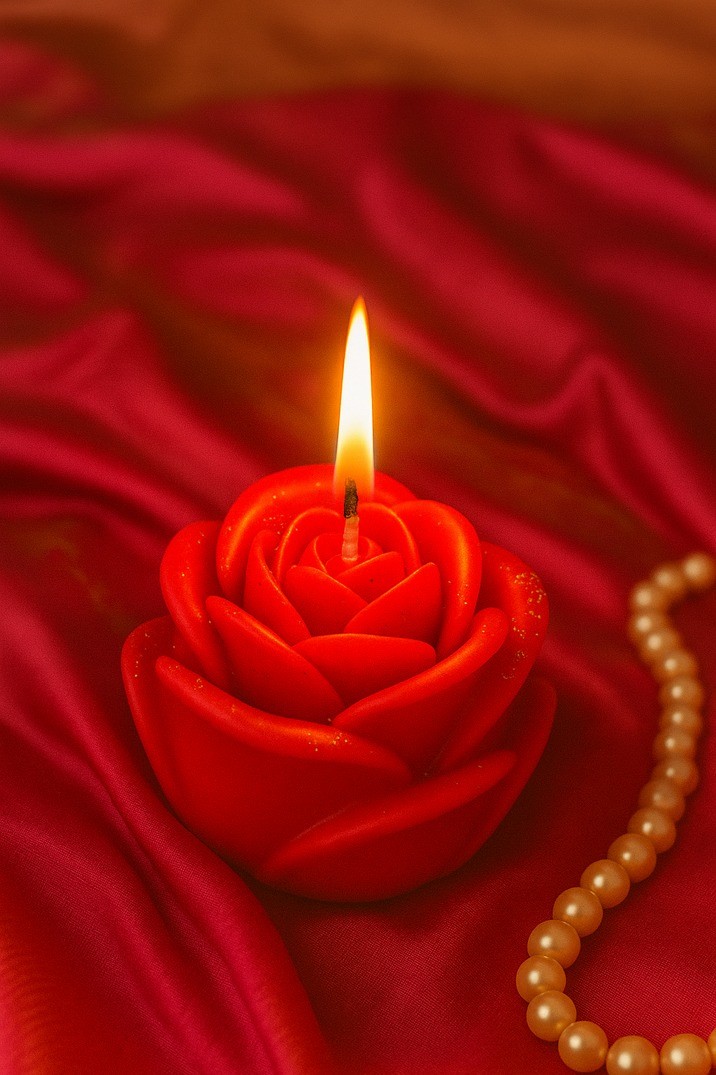 Rose Scented Flower Candle – Festival & Bulk Gifting AuraTales